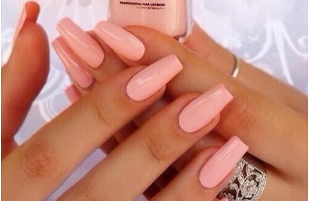 Peach pink Nail Paint