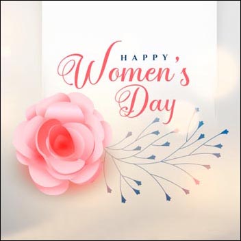 greeting card for women's day